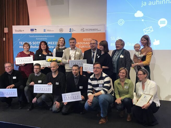 2018. aasta teaduse populariseerimise auhinna laureaadid